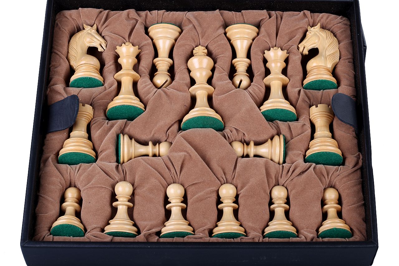 Judit Polgar Deluxe Wooden Chess Pieces in Box